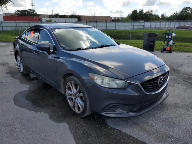 JM1GJ1V54F1218449 - 2015 MAZDA 6 TOURING GRAY photo 1