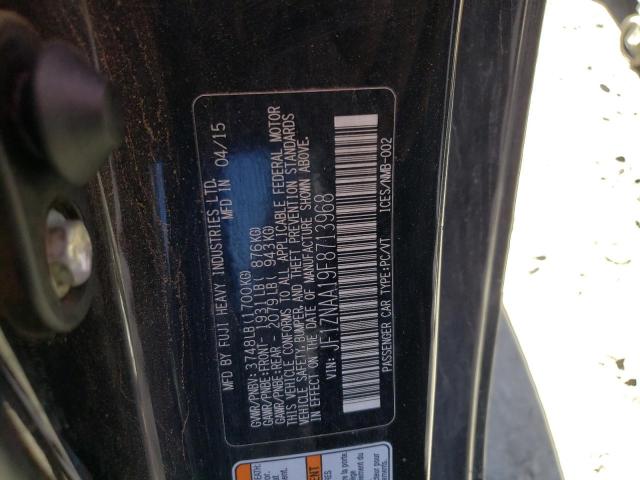 JF1ZNAA19F8713968 - 2015 TOYOTA SCION FR-S BLACK photo 10