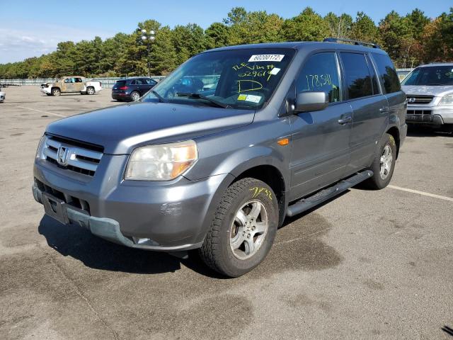 5FNYF18658B029619 - 2008 HONDA PILOT GRAY photo 2