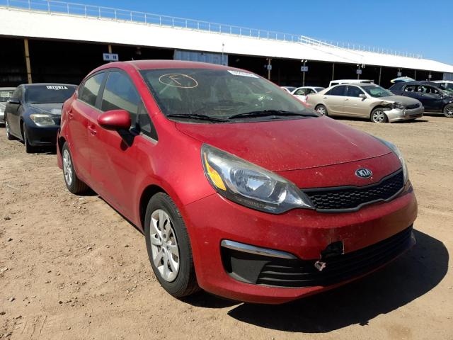 KNADM4A35H6016187 - 2017 KIA RIO LX RED photo 1