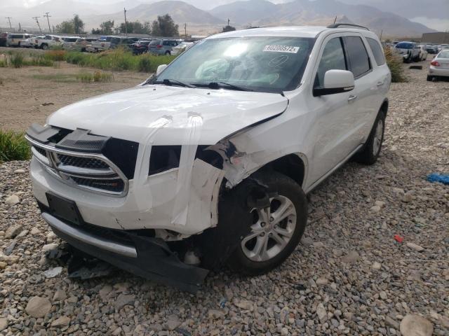 1C4RDJDG6DC700764 - 2013 DODGE DURANGO CR WHITE photo 2