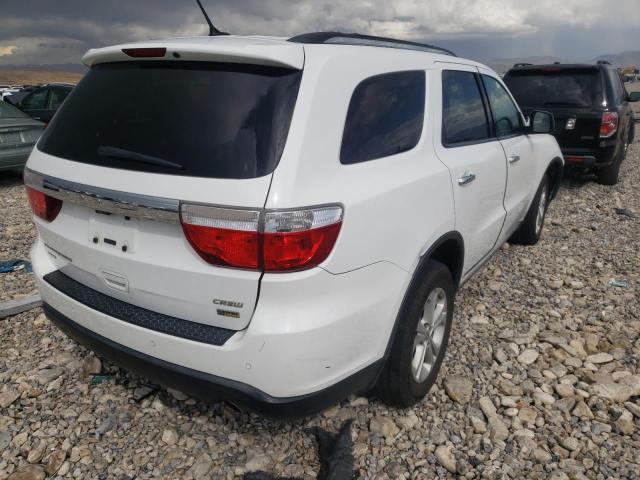 1C4RDJDG6DC700764 - 2013 DODGE DURANGO CR WHITE photo 4