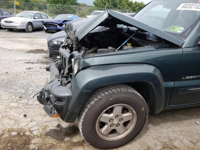 1J4GL58K33W600208 - 2003 JEEP LIBERTY LI GREEN photo 9