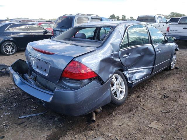 1HGCM56357A037227 - 2007 HONDA ACCORD SE BLUE photo 4