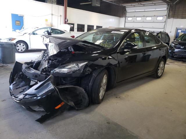 1YVHZ8EHXC5M04186 - 2012 MAZDA 6 BLACK photo 2