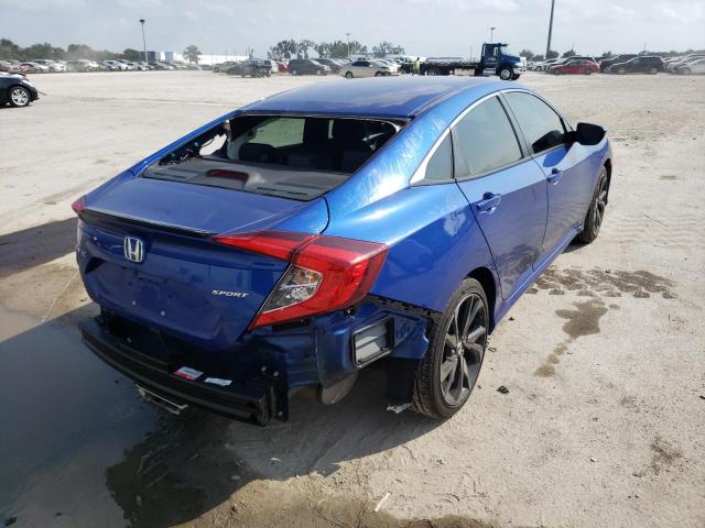 2HGFC2F88MH535302 - 2021 HONDA CIVIC SPOR BLUE photo 4