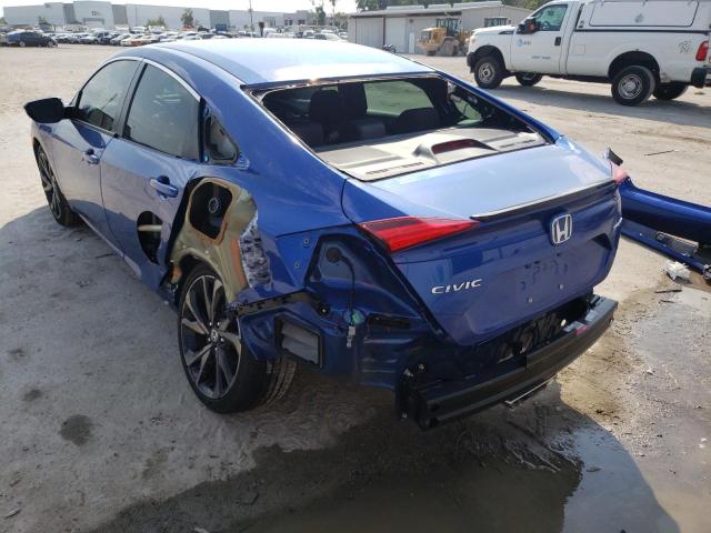 2HGFC2F88MH535302 - 2021 HONDA CIVIC SPOR BLUE photo 9