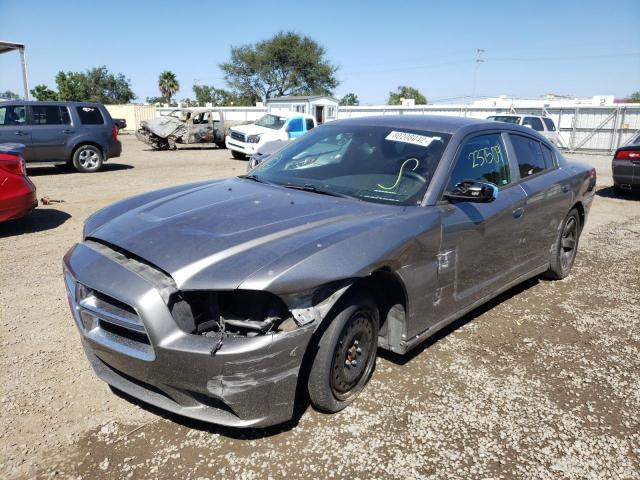 2B3CL3CG4BH544757 - 2011 DODGE CHARGER GRAY photo 2