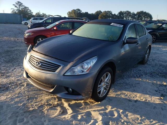 JN1CV6AP6FM500553 - 2015 INFINITI Q40 GRAY photo 2