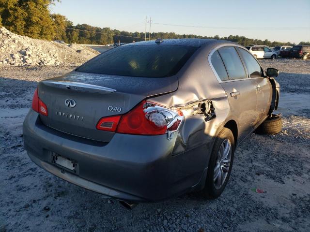 JN1CV6AP6FM500553 - 2015 INFINITI Q40 GRAY photo 4