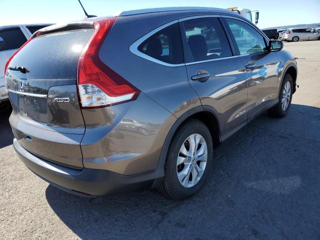 5J6RM4H74DL075349 - 2013 HONDA CR-V EXL GRAY photo 4