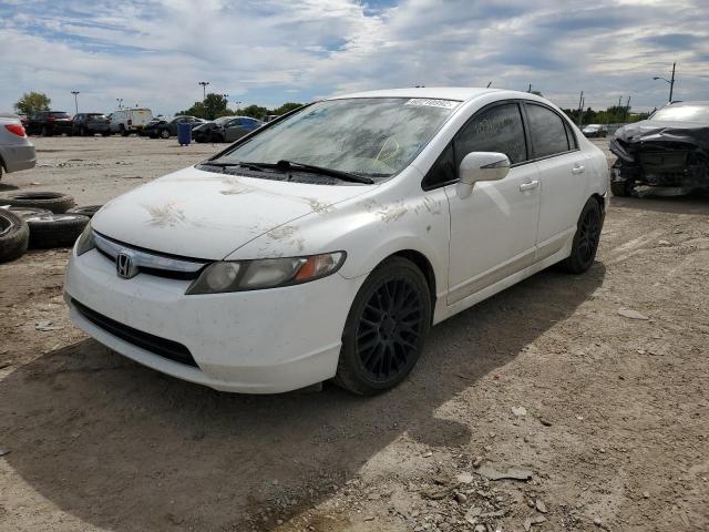 JHMFA36258S016923 - 2008 HONDA CIVIC HYBR WHITE photo 2