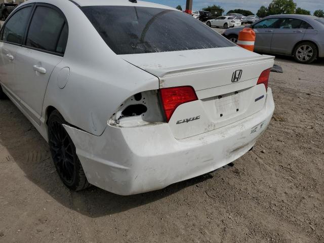 JHMFA36258S016923 - 2008 HONDA CIVIC HYBR WHITE photo 9