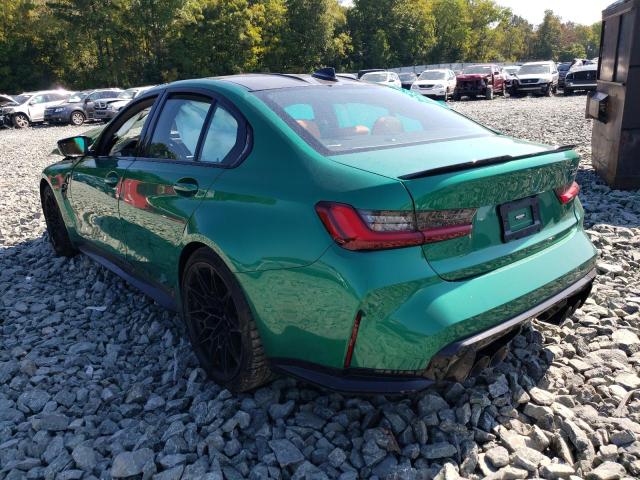 WBS33AY07NFM41930 - 2022 BMW M3 COMPETI GREEN photo 3