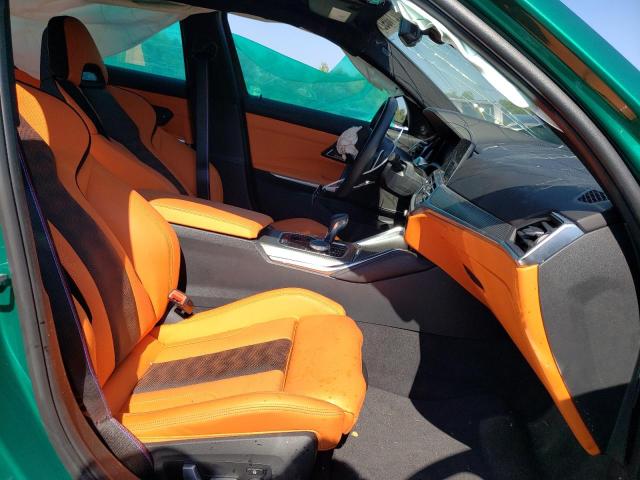 WBS33AY07NFM41930 - 2022 BMW M3 COMPETI GREEN photo 5