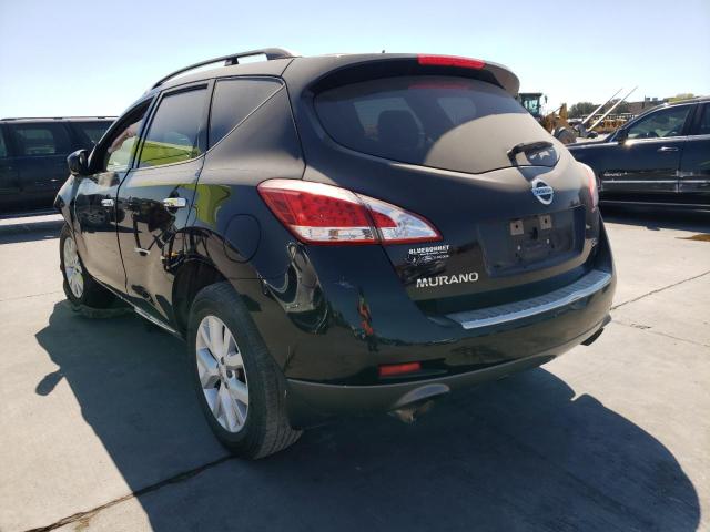 JN8AZ1MU1BW066123 - 2011 NISSAN MURANO S BLACK photo 3