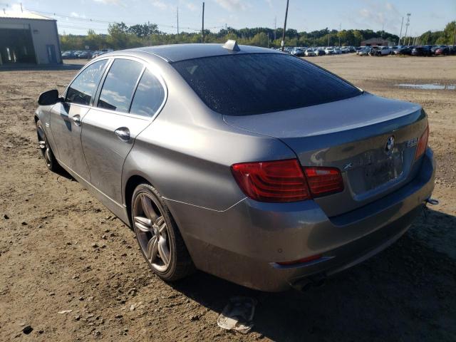 WBA5A7C52ED613429 - 2014 BMW 528 XI GRAY photo 3