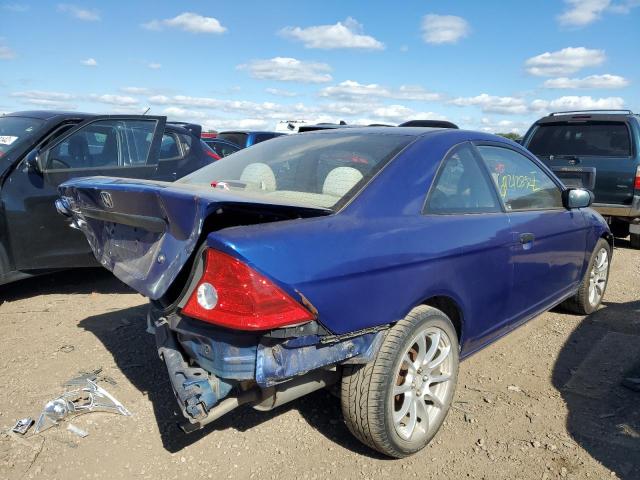 1HGEM22305L039191 - 2005 HONDA CIVIC DX V BLUE photo 4