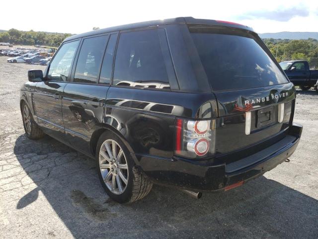 SALMF1E49AA320262 - 2010 LAND ROVER RANGE ROVE BLACK photo 3