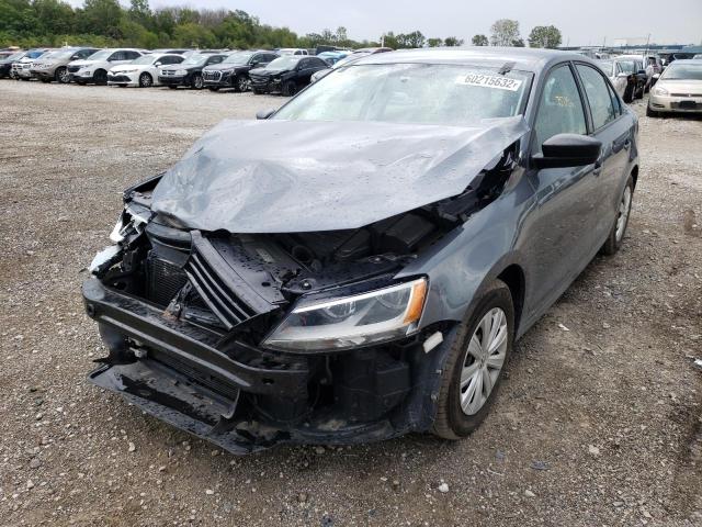 3VW2K7AJ1EM312316 - 2014 VOLKSWAGEN JETTA BASE 灰色 照片 2