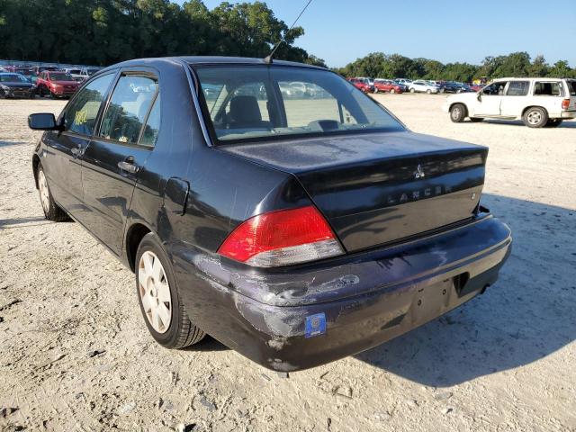 JA3AJ26E83U115182 - 2003 MITSUBISHI LANCER ES BLACK photo 3