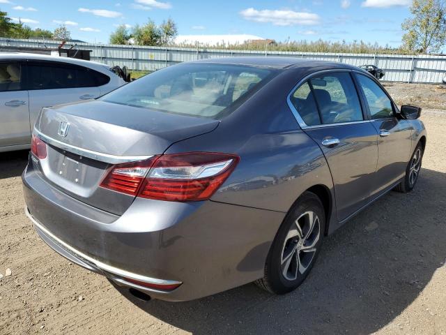 1HGCR2F33HA080398 - 2017 HONDA ACCORD LX GRAY photo 4