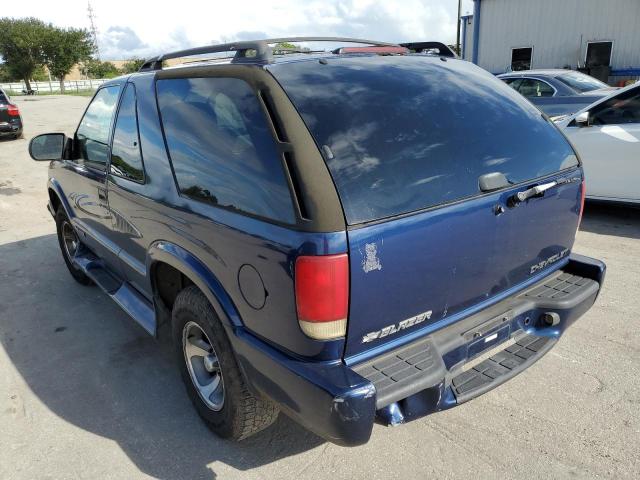 1GNCS18W21K179676 - 2001 CHEVROLET BLAZER BLUE photo 3