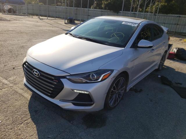 KMHD04LB5JU534896 - 2018 HYUNDAI ELANTRA SP SILVER photo 2