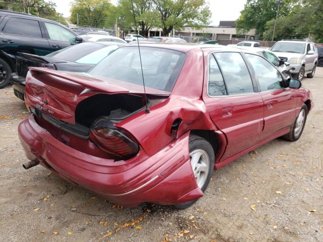 1G2NE52M9WC759133 - 1998 PONTIAC GRAND AM S RED photo 4