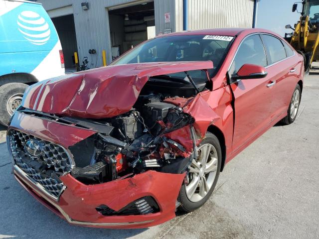 5NPE34AF7KH770581 - 2019 HYUNDAI SONATA LIM RED photo 2