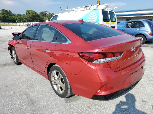 5NPE34AF7KH770581 - 2019 HYUNDAI SONATA LIM RED photo 3