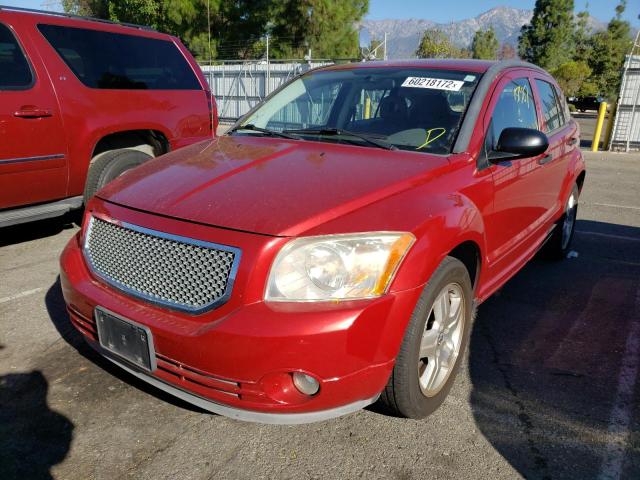 1B3HB48B57D571904 - 2007 DODGE CALIBER SX RED photo 2