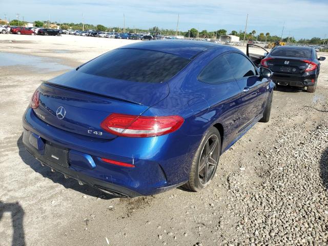 WDDWJ6EB7JF693724 - 2018 MERCEDES-BENZ C 43 4MATI BLUE photo 4