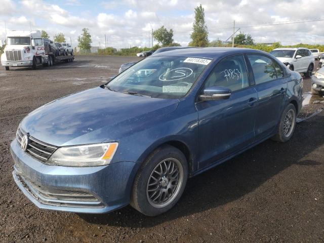 3VW2K7AJ7FM308451 - 2015 VOLKSWAGEN JETTA BASE BLUE photo 2