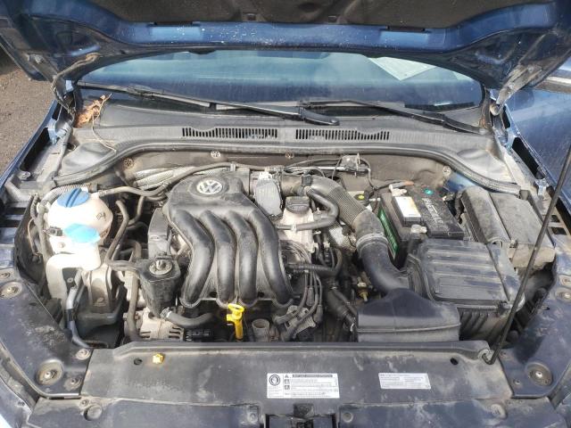 3VW2K7AJ7FM308451 - 2015 VOLKSWAGEN JETTA BASE BLUE photo 7