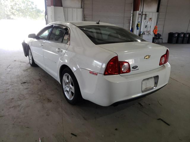 1G1ZB5EB8AF213620 - 2010 CHEVROLET MALIBU LS WHITE photo 3