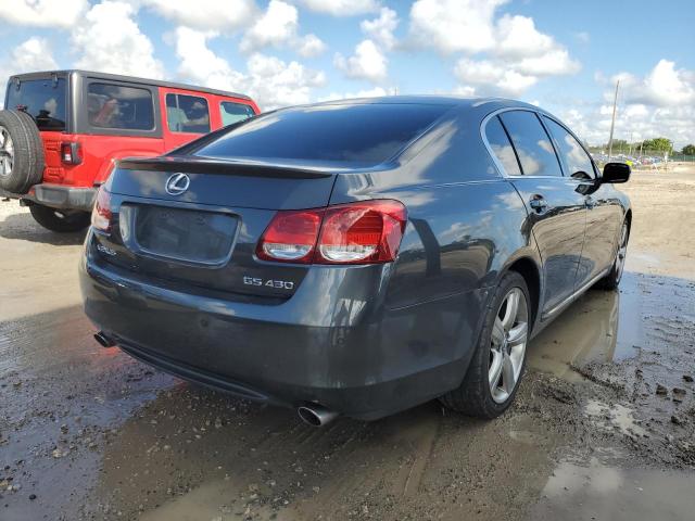 JTHBN96S465000908 - 2006 LEXUS GS 430 GRAY photo 4