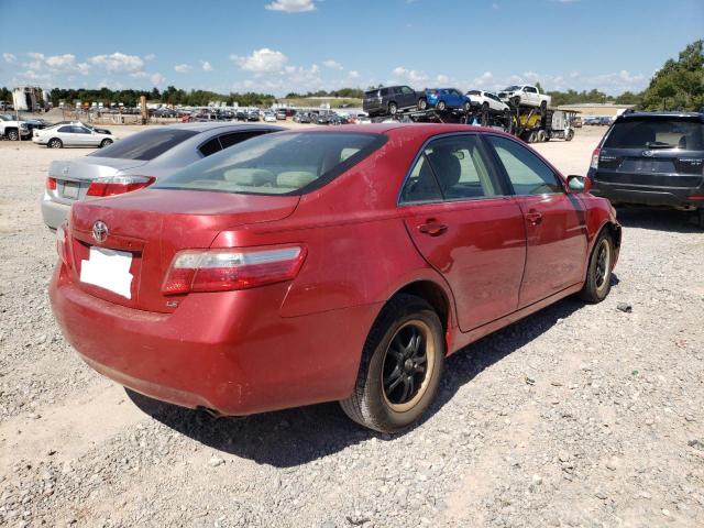 4T1BE46K88U259023 - 2008 TOYOTA CAMRY CE RED photo 4