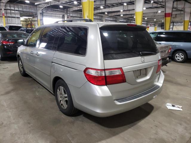 5FNRL38755B033117 - 2005 HONDA ODYSSEY EX SILVER photo 3