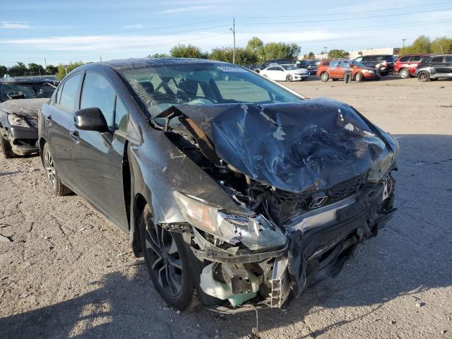 2HGFB2F93DH523733 - 2013 HONDA CIVIC EXL Czarny zdjęcie 1