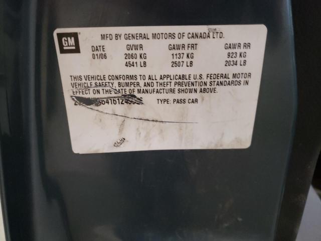 2G2WR554161245576 - 2006 PONTIAC GRAND PRIX ლურჯი ფოტო 10