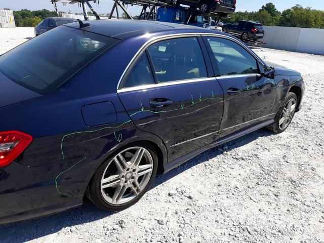 WDDHF9AB6AA230827 - 2010 MERCEDES-BENZ E 550 4MAT BLUE photo 9