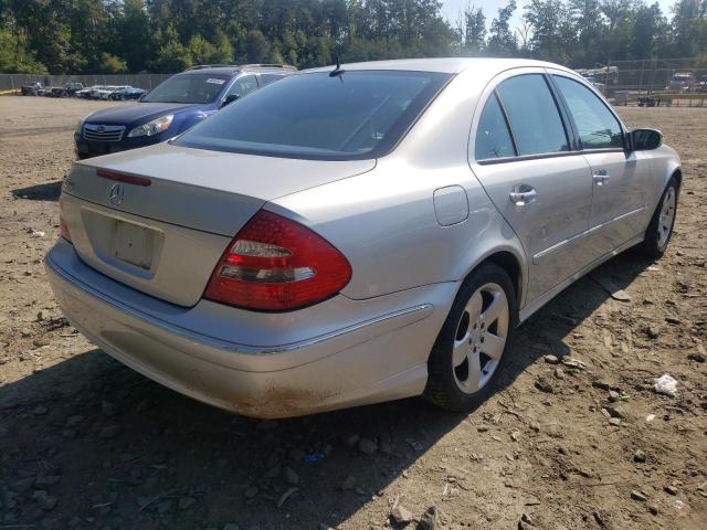 WDBUF70J84A416720 - 2004 MERCEDES-BENZ E500 SILVER photo 4