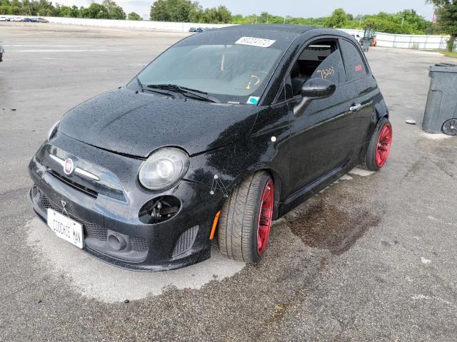 3C3CFFJH7ET190090 - 2014 FIAT 500 ABARTH BLACK photo 2