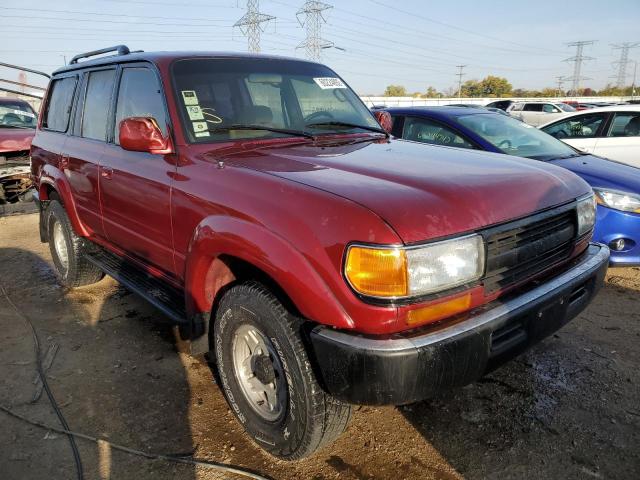 JT3FJ80W6N0047054 - 1992 TOYOTA LAND CRUIS BURGUNDY photo 1