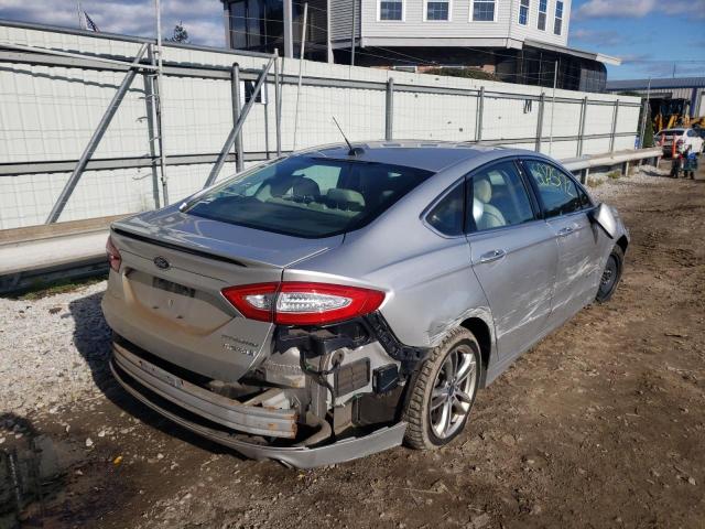 3FA6P0RU3GR191313 - 2016 FORD FUSION TIT GRAY photo 4