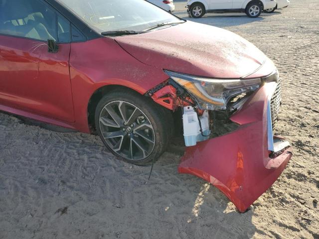 JTNC4MBE2N3169584 - 2022 TOYOTA COROLLA XS RED photo 9