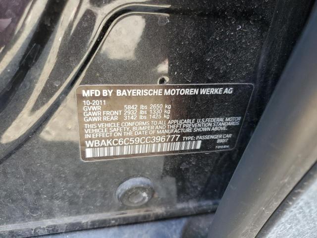 WBAKC6C59CC396777 - 2012 BMW 750 XI BLACK photo 10