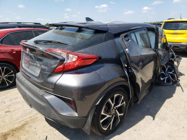 NMTKHMBX3JR062959 - 2018 TOYOTA C-HR XLE GRAY photo 4