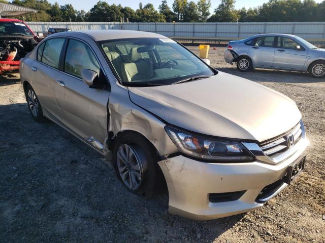 1HGCR2F35EA148325 - 2014 HONDA ACCORD LX GOLD photo 1